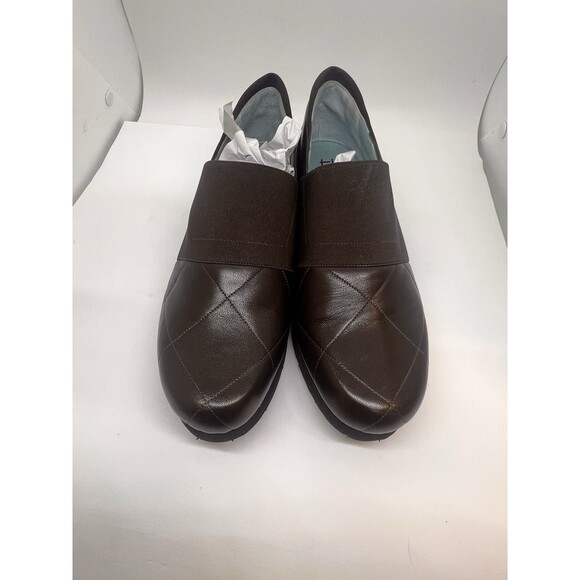 Thierry Rabiton Leasuure Women’s Mid Wedge Slip On Brown Leather 37 Comfort - Picture 10 of 16